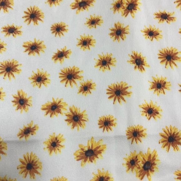 Revolve Weworewhat Ivory Yellow Ditsy Daisies Mini Slip Skirt Lined Medium NWT - Picture 3 of 10